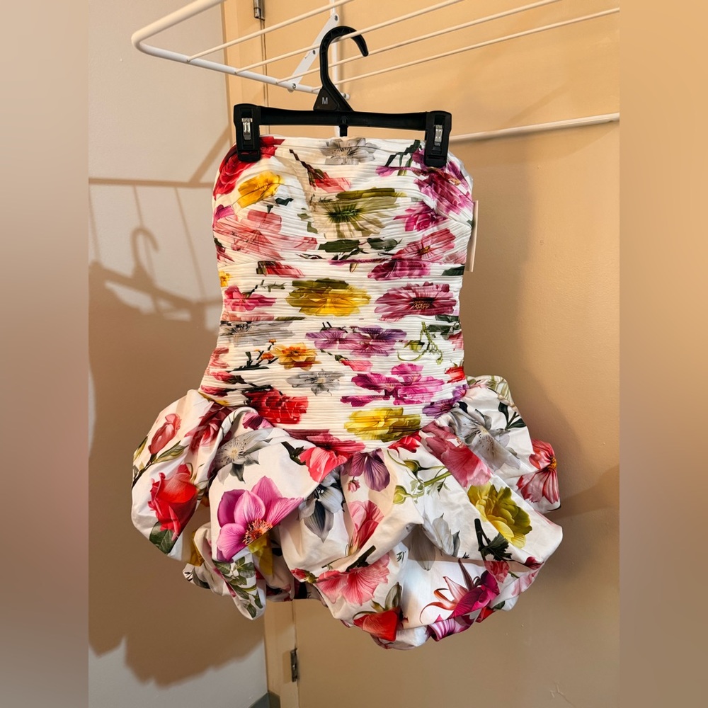 Aje Violette Bubble Hem Mini Dress